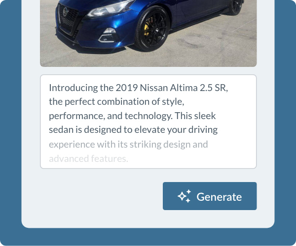 Ai-Vehicle-Desc-Blue visual of AI Vehicle Description being written